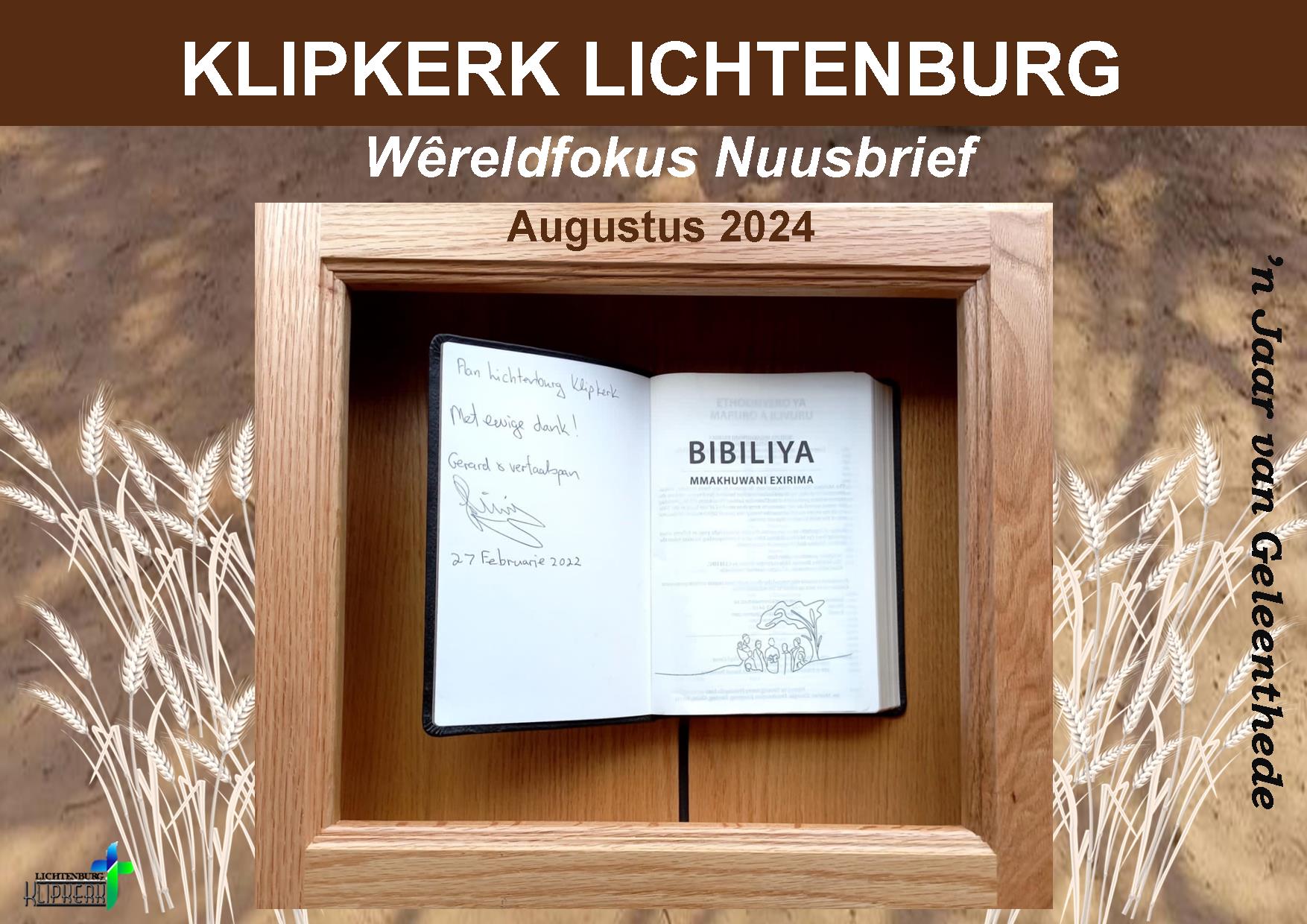 Wereldfokus Lichtenburg N G Klipkerk,nuusbrief
